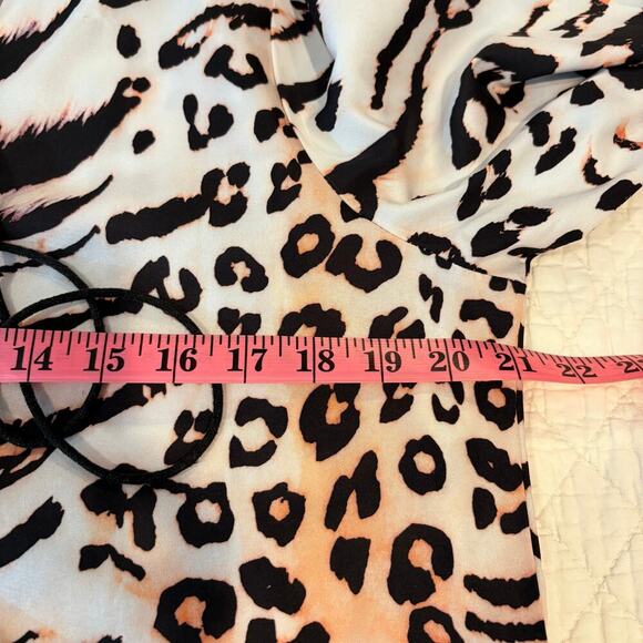 CBR Womens Maxi Dress Leopard Print SzXL Summer Spring Elegant Resort Beachfront - Picture 8 of 9